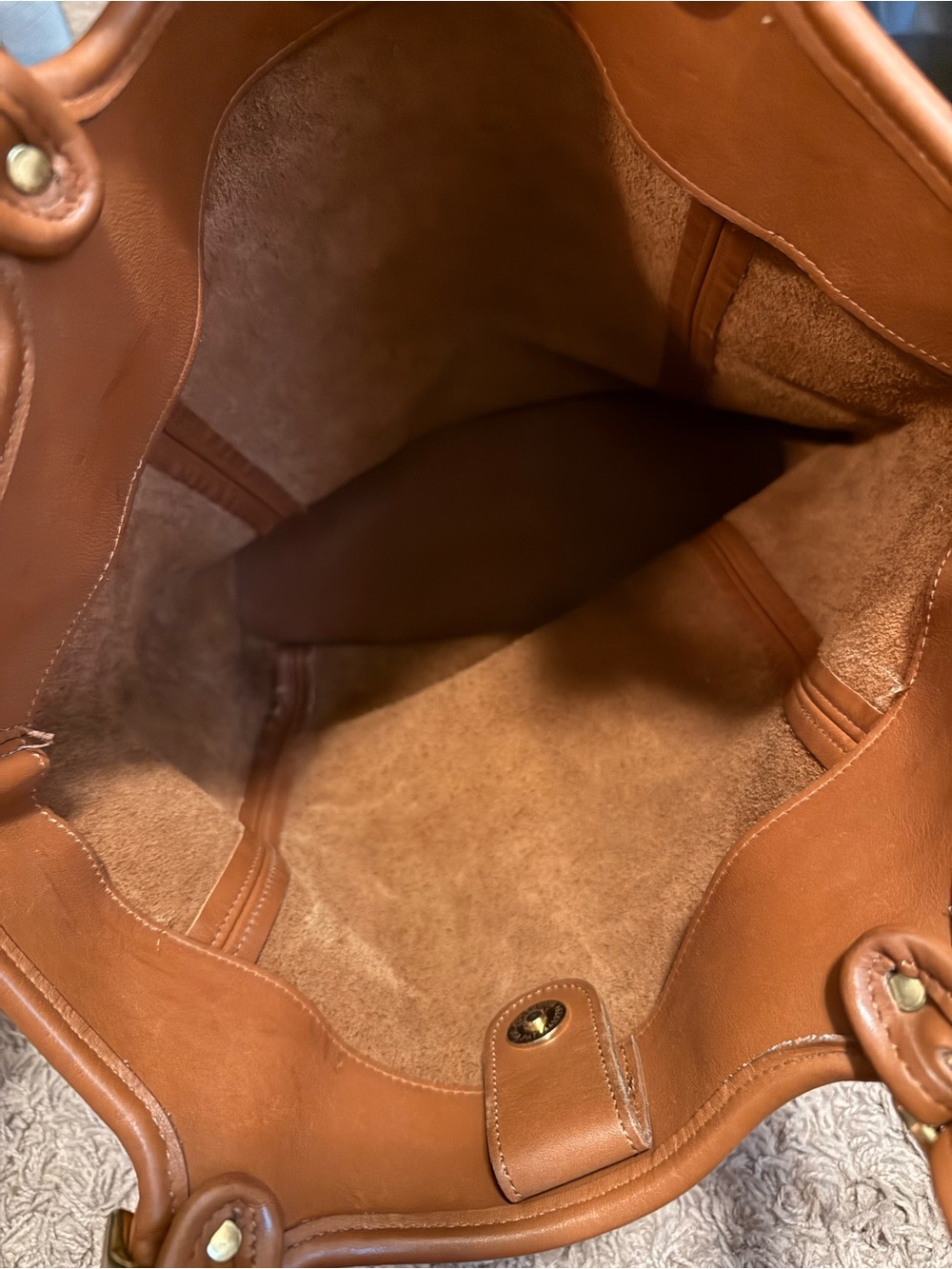 Coach Brown Leather Tote Bag - Picture 9 of 16